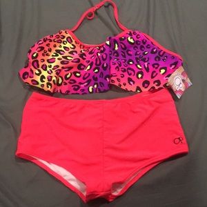 NWT adorable two piece swim suit!